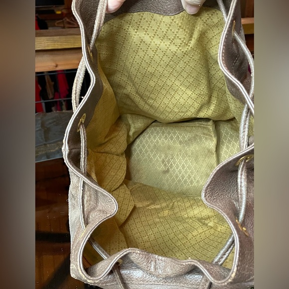 Gucci suede bamboo backpack - Picture 7 of 15